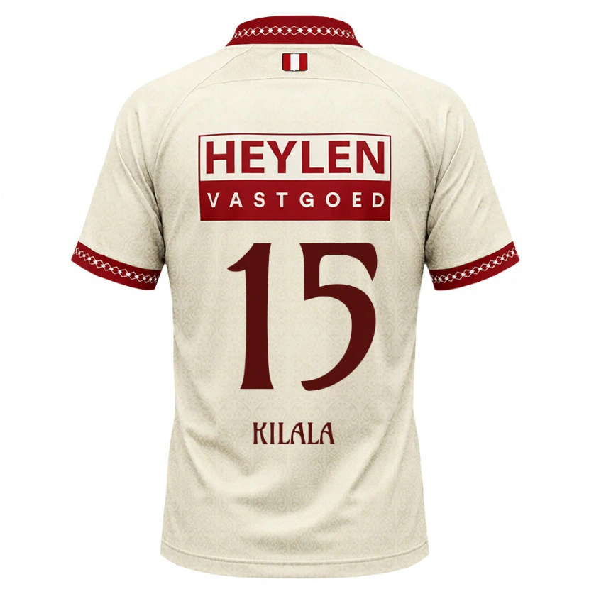 Danxen Hombre Camiseta Baptiste Kilala #15 Beige Rojo 2ª Equipación 2026/27 La Camisa