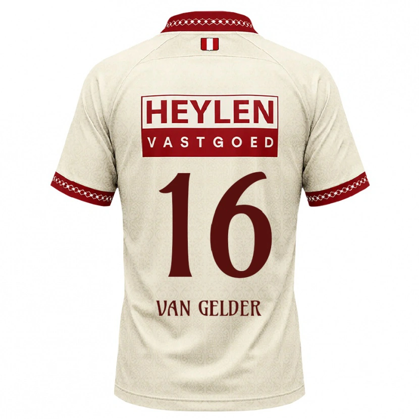 Danxen Hombre Camiseta Louie Van Gelder #16 Beige Rojo 2ª Equipación 2026/27 La Camisa