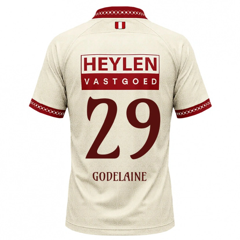 Danxen Hombre Camiseta Jeff Godelaine #29 Beige Rojo 2ª Equipación 2026/27 La Camisa