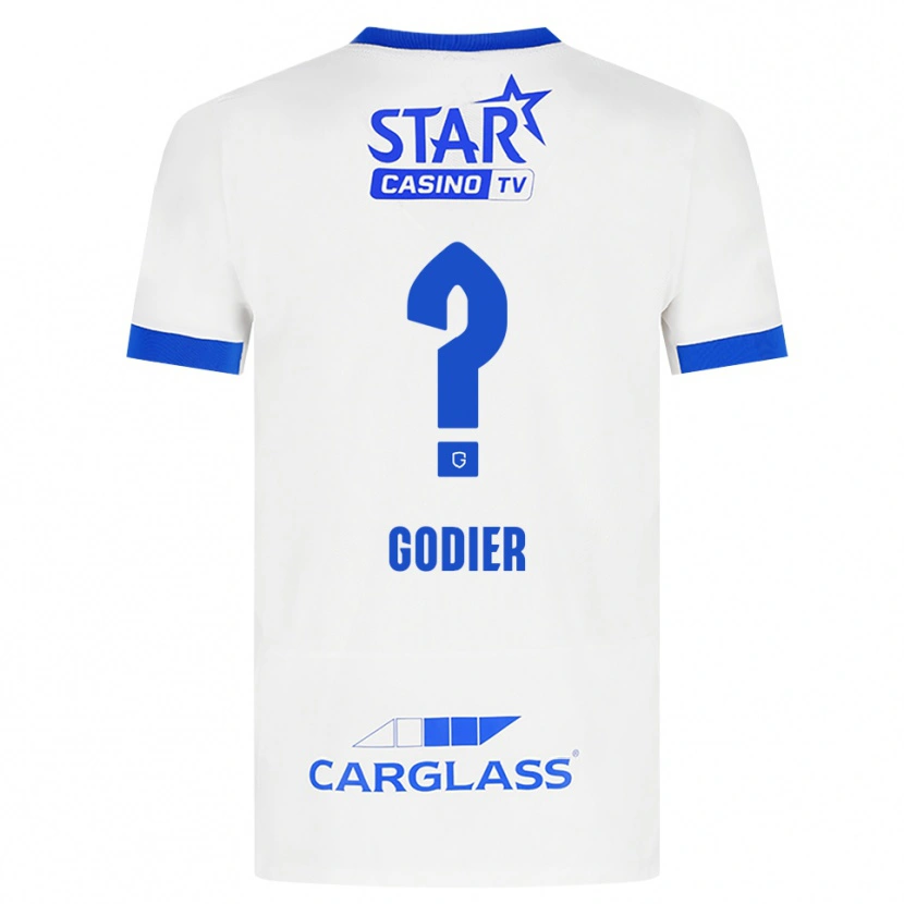 Danxen Hombre Camiseta Chelsea Godier #0 Blanco Azul 2ª Equipación 2026/27 La Camisa