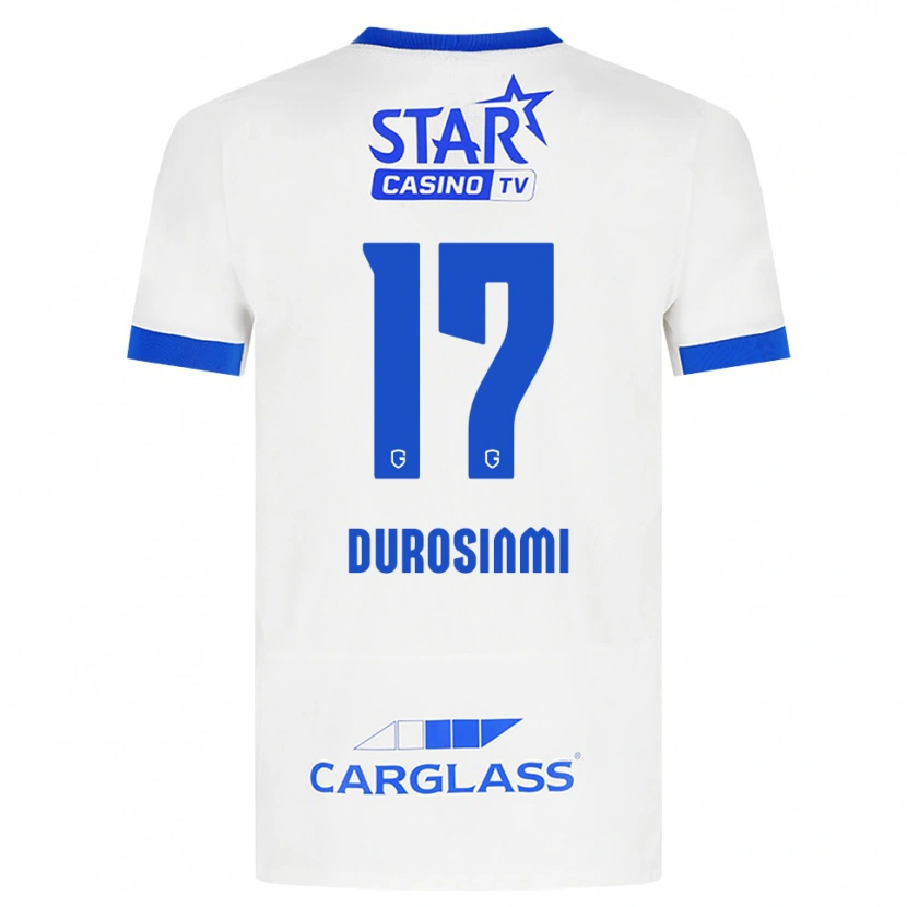 Danxen Hombre Camiseta Rafiu Durosinmi #17 Blanco Azul 2ª Equipación 2026/27 La Camisa