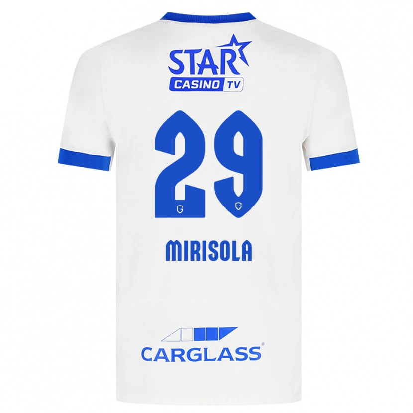 Danxen Hombre Camiseta Robin Mirisola #29 Blanco Azul 2ª Equipación 2026/27 La Camisa