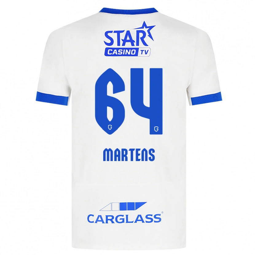 Danxen Hombre Camiseta Nolan Martens #64 Blanco Azul 2ª Equipación 2026/27 La Camisa