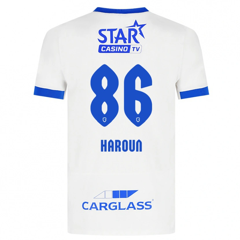Danxen Hombre Camiseta Kenan Haroun #86 Blanco Azul 2ª Equipación 2026/27 La Camisa
