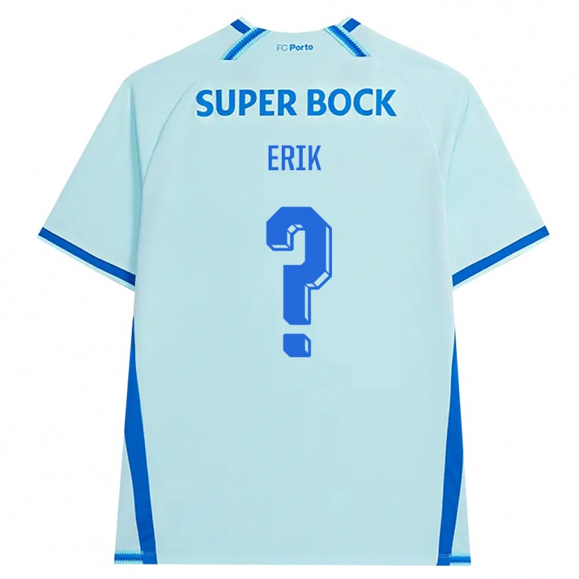 Danxen Hombre Camiseta Erik #0 Cianclaro Azul Equipación Tercera 2026/27 La Camisa