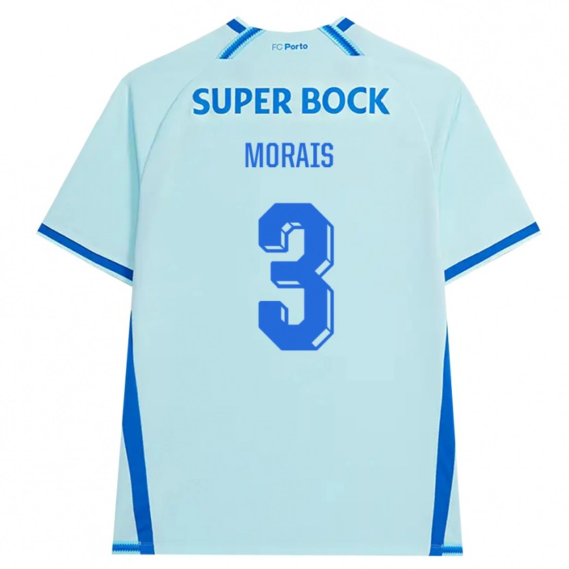 Danxen Hombre Camiseta Rodrigo Morais #3 Cianclaro Azul Equipación Tercera 2026/27 La Camisa