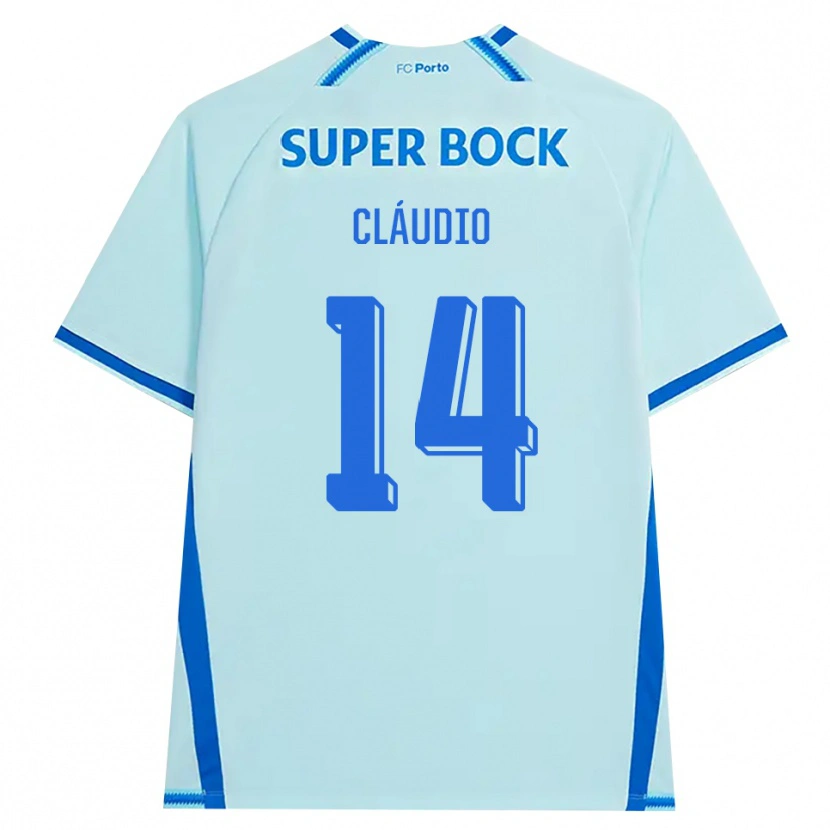 Danxen Hombre Camiseta Cláudio Ramos #14 Cianclaro Azul Equipación Tercera 2026/27 La Camisa