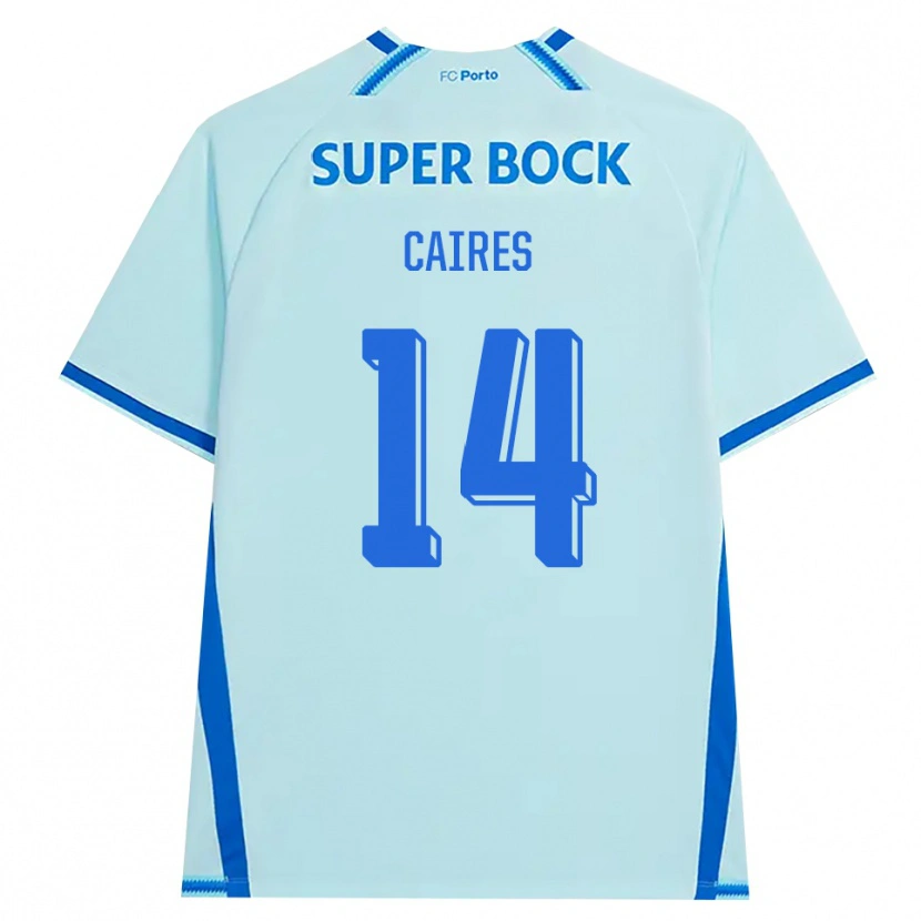 Danxen Hombre Camiseta Tiago Caires #14 Cianclaro Azul Equipación Tercera 2026/27 La Camisa