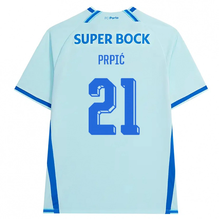 Danxen Hombre Camiseta Dominik Prpić #21 Cianclaro Azul Equipación Tercera 2026/27 La Camisa