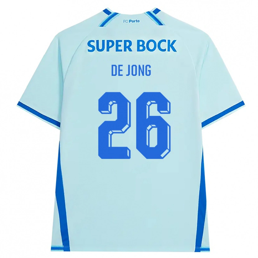 Danxen Hombre Camiseta Luuk De Jong #26 Cianclaro Azul Equipación Tercera 2026/27 La Camisa