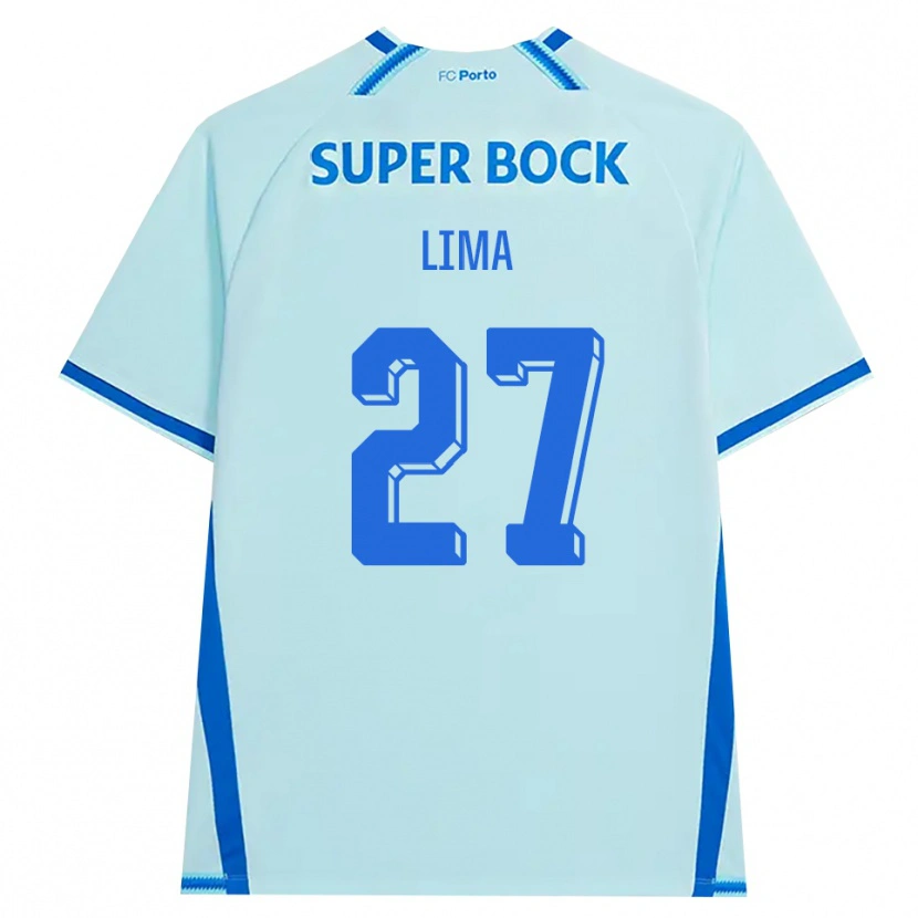 Danxen Hombre Camiseta Cláudia Lima #27 Cianclaro Azul Equipación Tercera 2026/27 La Camisa