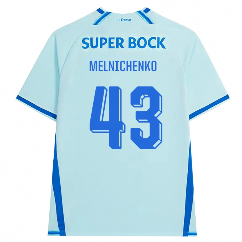 Danxen Hombre Camiseta Trofim Melnichenko #43 Cianclaro Azul Equipación Tercera 2026/27 La Camisa