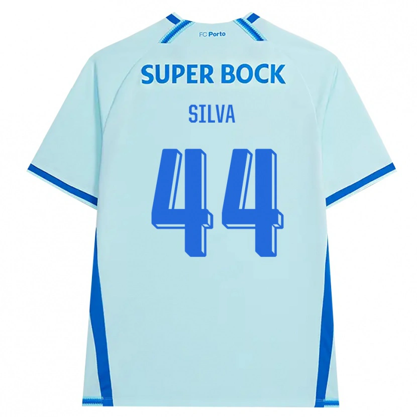 Danxen Hombre Camiseta Felipe Silva #44 Cianclaro Azul Equipación Tercera 2026/27 La Camisa