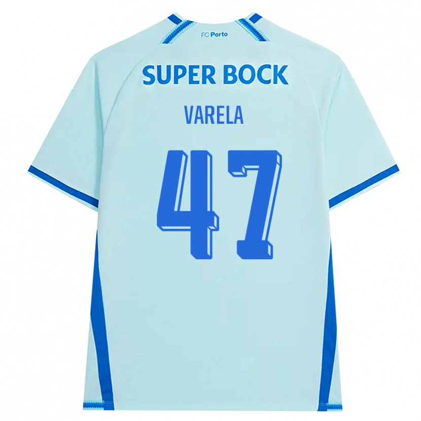 Danxen Hombre Camiseta Cardoso Varela #47 Cianclaro Azul Equipación Tercera 2026/27 La Camisa
