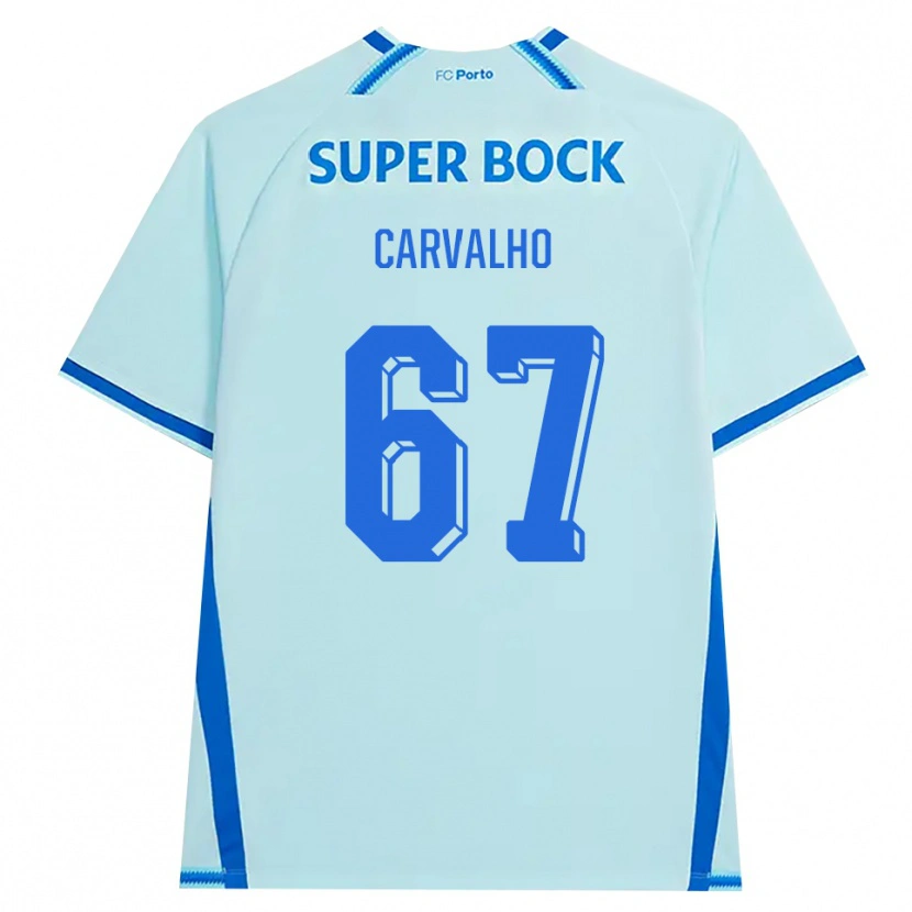 Danxen Hombre Camiseta Guilherme Carvalho #67 Cianclaro Azul Equipación Tercera 2026/27 La Camisa