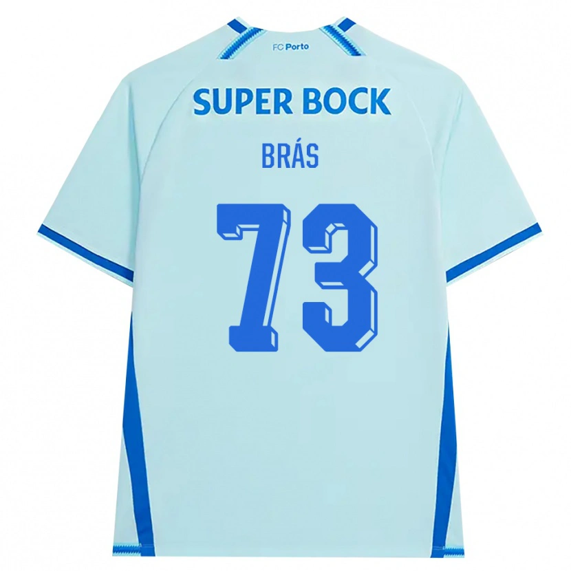 Danxen Hombre Camiseta Gabriel Brás #73 Cianclaro Azul Equipación Tercera 2026/27 La Camisa