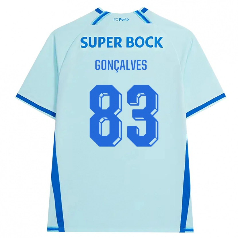 Danxen Hombre Camiseta Rodrigo Gonçalves #83 Cianclaro Azul Equipación Tercera 2026/27 La Camisa