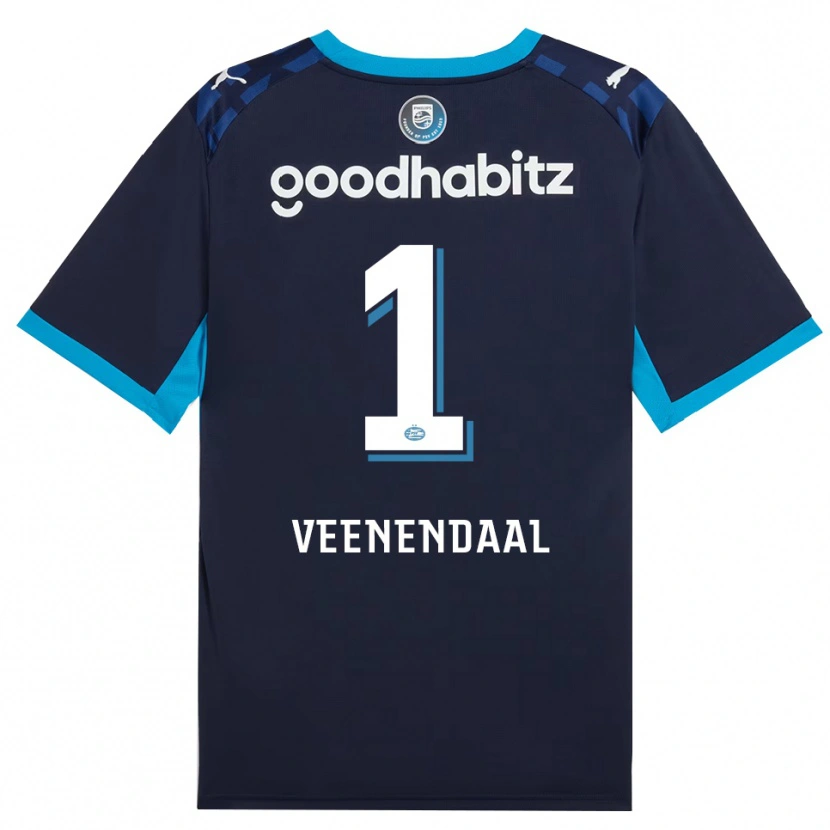 Danxen Hombre Camiseta Sari Van Veenendaal #1 Azuldodger Azulreal Equipación Tercera 2026/27 La Camisa