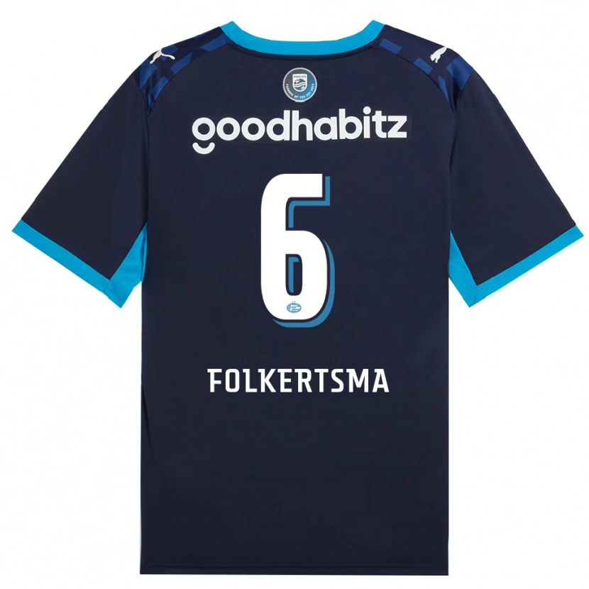 Danxen Hombre Camiseta Sisca Folkertsma #6 Azuldodger Azulreal Equipación Tercera 2026/27 La Camisa