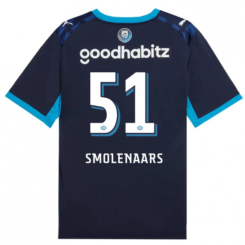 Danxen Hombre Camiseta Tijn Smolenaars #51 Azuldodger Azulreal Equipación Tercera 2026/27 La Camisa