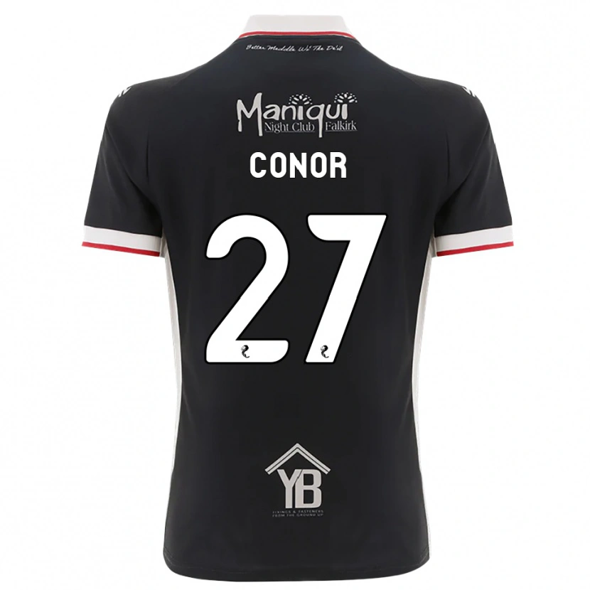 Danxen Hombre Camiseta Conor Mcleod #27 Negro Blanco Rojo 1ª Equipación 2026/27 La Camisa