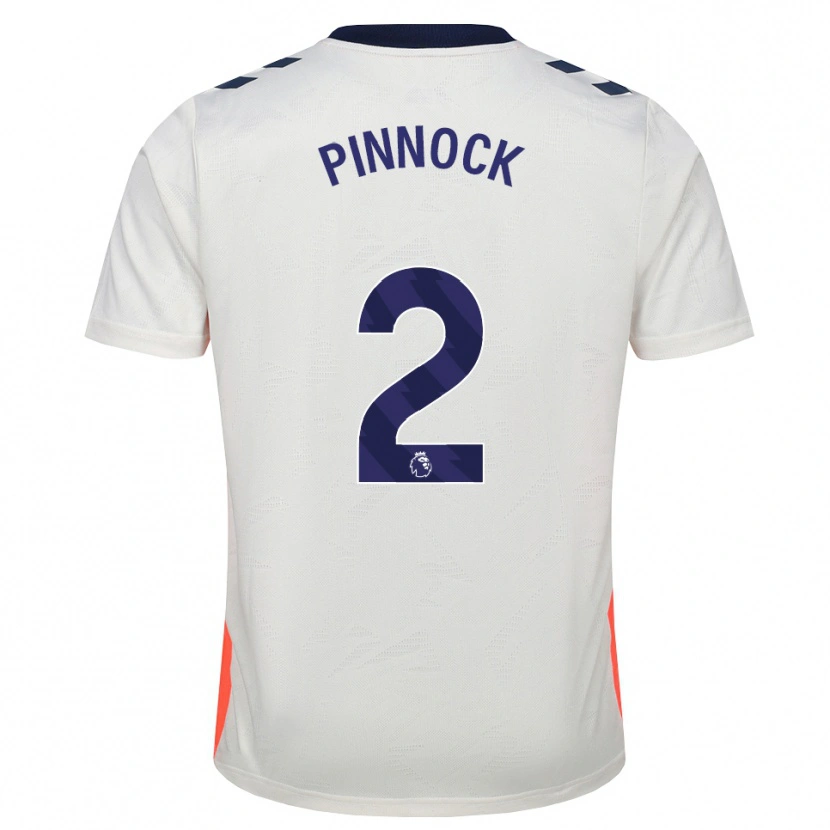 Danxen Hombre Camiseta Ethan Pinnock #2 Blanco Naranja Azul Real 2ª Equipación 2026/27 La Camisa
