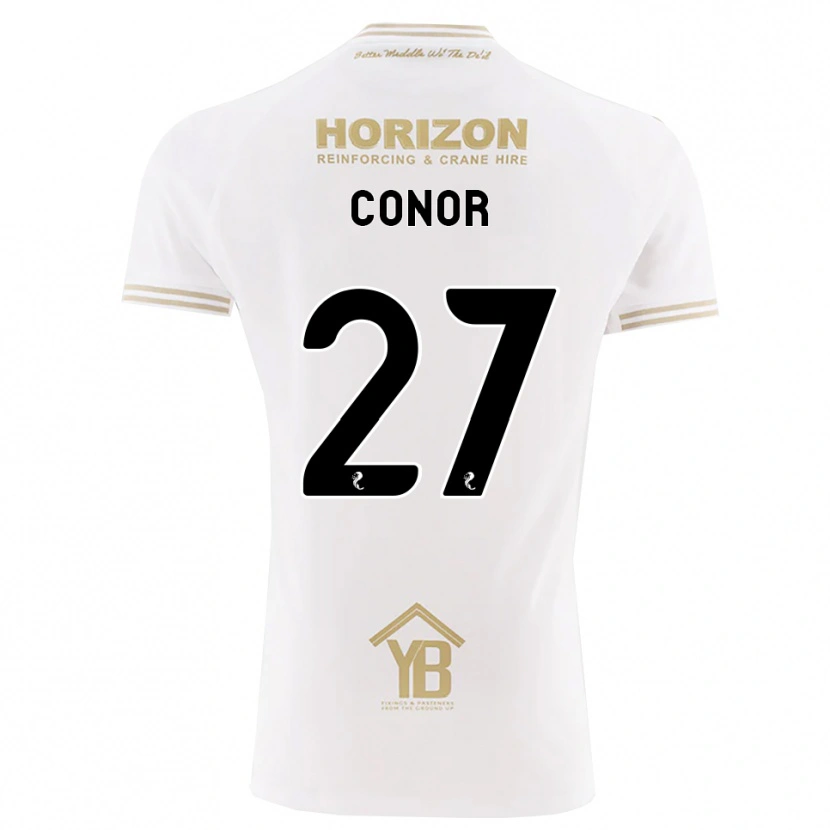 Danxen Hombre Camiseta Conor Mcleod #27 Trigo Blanco 2ª Equipación 2026/27 La Camisa