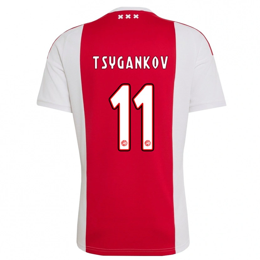 Danxen Hombre Camiseta Viktor Tsygankov #11 Rojo Blanco Amarillo 1ª Equipación 2026/27 La Camisa