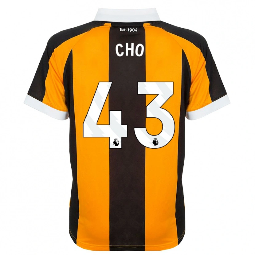 Danxen Hombre Camiseta Mohamed-Ali Cho #43 Naranja Negro Blanco 1ª Equipación 2026/27 La Camisa