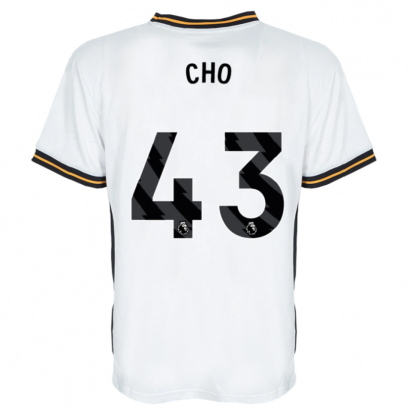 Danxen Hombre Camiseta Mohamed-Ali Cho #43 Blanco Naranja Negro 2ª Equipación 2026/27 La Camisa