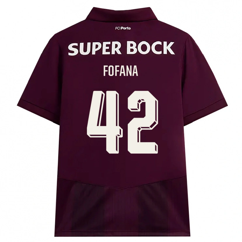 Danxen Hombre Camiseta Seko Fofana #42 Blanco Borgoña Blanco 2ª Equipación 2026/27 La Camisa