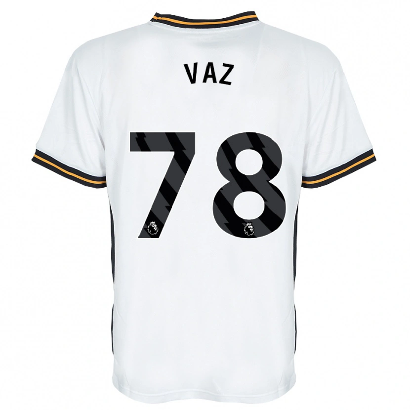 Danxen Hombre Camiseta Robinio Vaz #78 Blanco Naranja Negro 2ª Equipación 2026/27 La Camisa