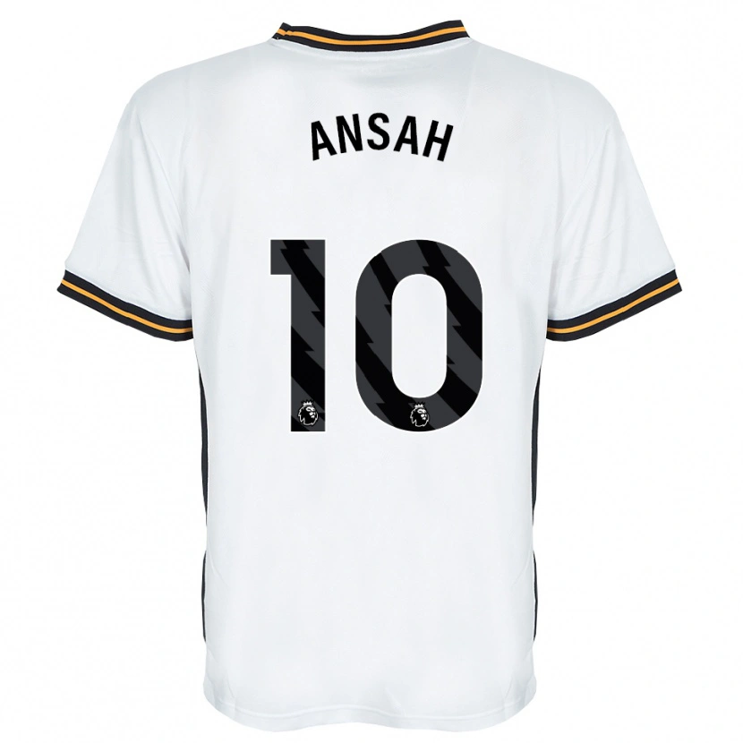 Danxen Hombre Camiseta Ilyas Ansah #10 Blanco Naranja Negro 2ª Equipación 2026/27 La Camisa
