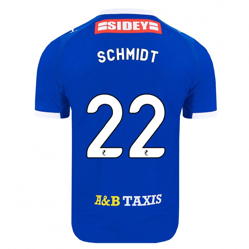 Danxen Hombre Camiseta Danny Schmidt #22 Azul Rojo Amarillo 1ª Equipación 2026/27 La Camisa