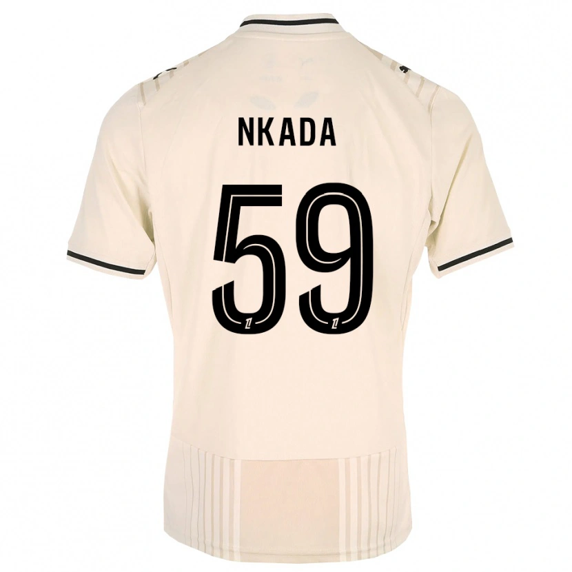 Danxen Hombre Camiseta Timothé Nkada #59 Encaje Antiguo Negro Blanco Antique 2ª Equipación 2026/27 La Camisa