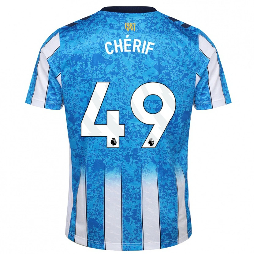 Danxen Hombre Camiseta Sidiki Chérif #49 Blanco Azul Naranja 1ª Equipación 2026/27 La Camisa