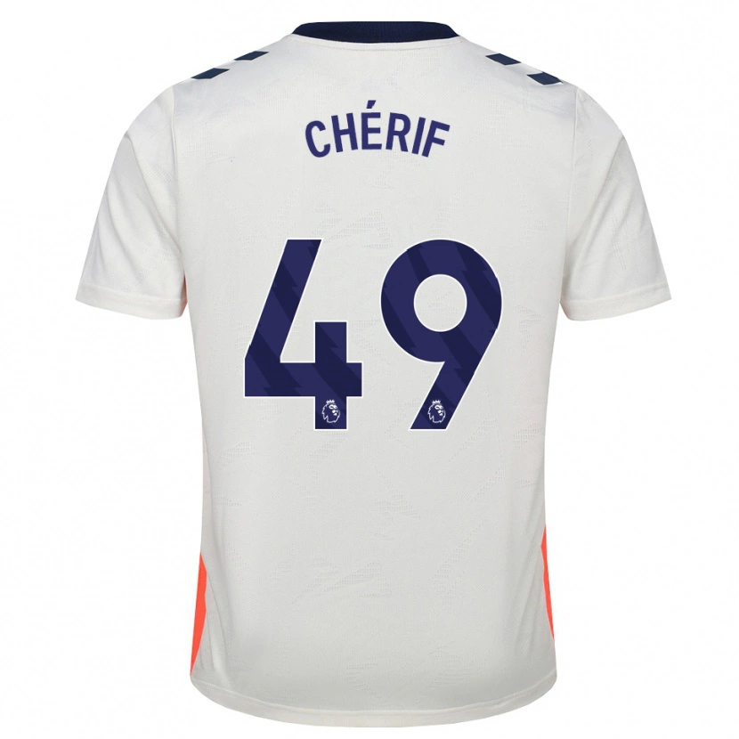 Danxen Hombre Camiseta Sidiki Chérif #49 Blanco Naranja Azul Real 2ª Equipación 2026/27 La Camisa
