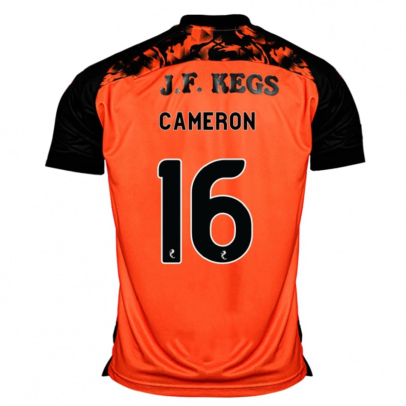 Danxen Mujer Camiseta Lyall Cameron #16 Naranja Negro Blanco 1ª Equipación 2026/27 La Camisa