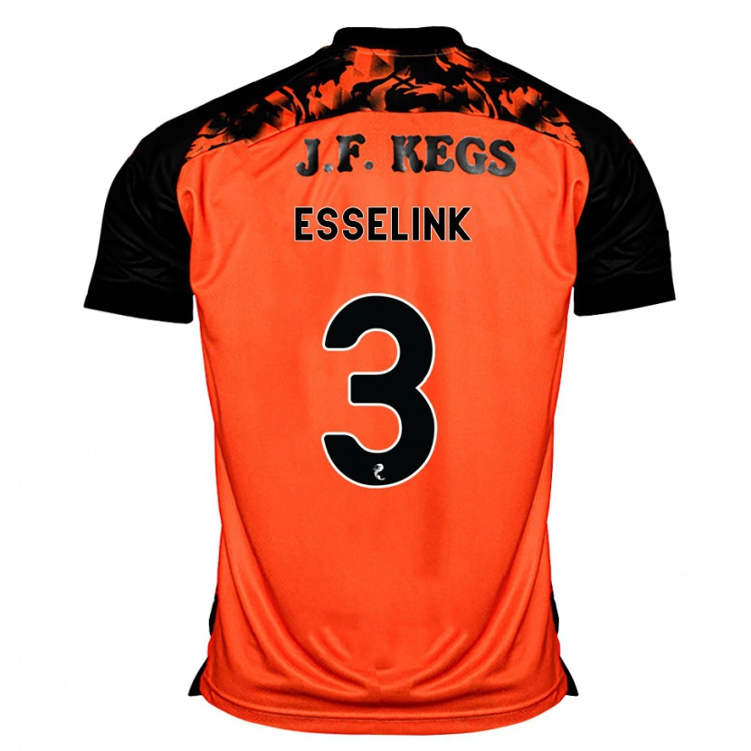 Danxen Mujer Camiseta Bert Esselink #3 Naranja Negro Blanco 1ª Equipación 2026/27 La Camisa