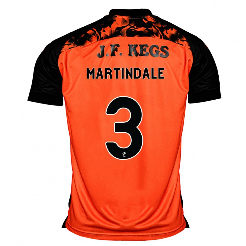 Danxen Mujer Camiseta Amilie Martindale #3 Naranja Negro Blanco 1ª Equipación 2026/27 La Camisa