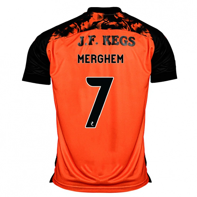 Danxen Mujer Camiseta Mehdi Merghem #7 Naranja Negro Blanco 1ª Equipación 2026/27 La Camisa
