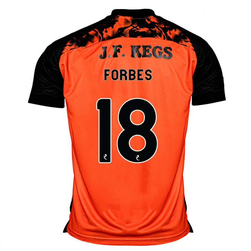 Danxen Mujer Camiseta Michael Forbes #18 Naranja Negro Blanco 1ª Equipación 2026/27 La Camisa