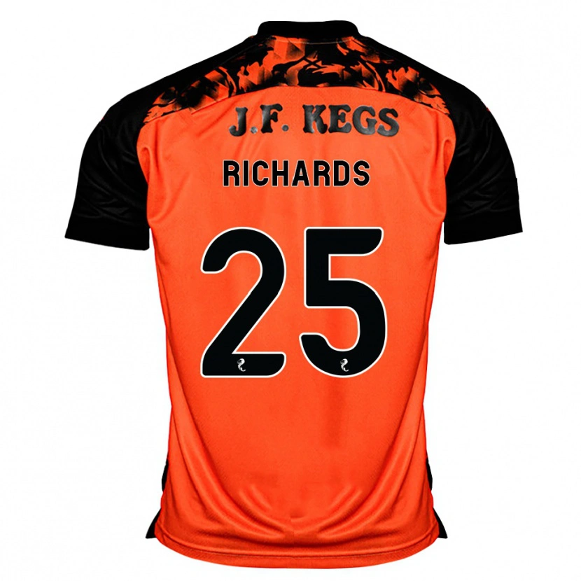 Danxen Mujer Camiseta Dave Richards #25 Naranja Negro Blanco 1ª Equipación 2026/27 La Camisa