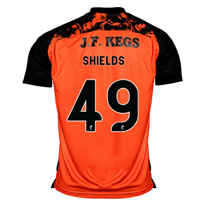 Danxen Mujer Camiseta Conal Shields #49 Naranja Negro Blanco 1ª Equipación 2026/27 La Camisa