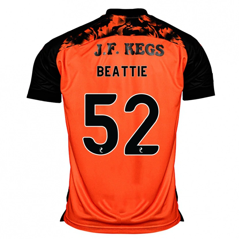 Danxen Mujer Camiseta Calvin Beattie #52 Naranja Negro Blanco 1ª Equipación 2026/27 La Camisa