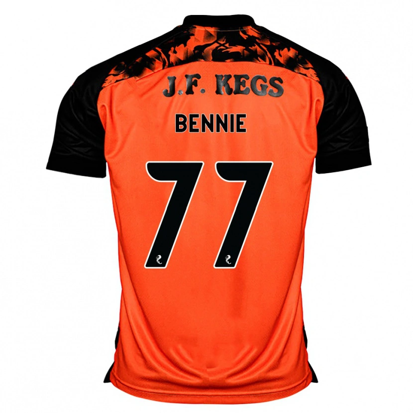 Danxen Mujer Camiseta Daniel Bennie #77 Naranja Negro Blanco 1ª Equipación 2026/27 La Camisa