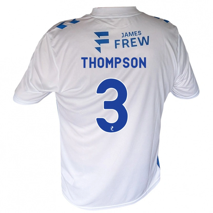 Danxen Mujer Camiseta Dominic Thompson #3 Azul Real Blanco 1ª Equipación 2026/27 La Camisa