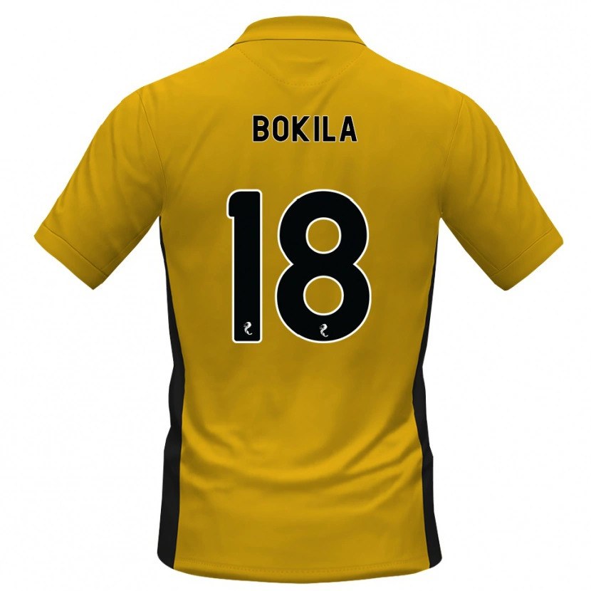 Danxen Mujer Camiseta Jeremy Bokila #18 Naranja Negro 1ª Equipación 2026/27 La Camisa