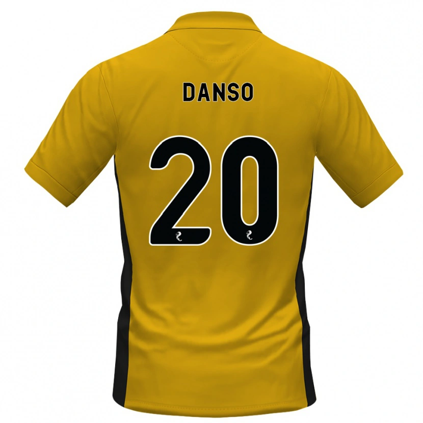 Danxen Mujer Camiseta Emmanuel Danso #20 Naranja Negro 1ª Equipación 2026/27 La Camisa