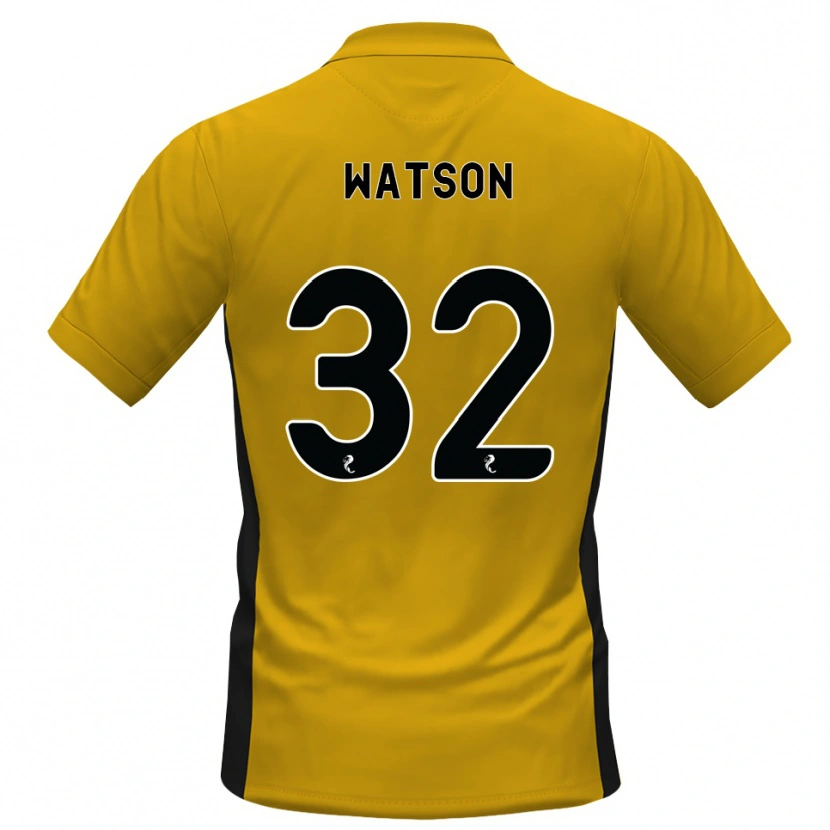 Danxen Mujer Camiseta Ashley Watson #32 Naranja Negro 1ª Equipación 2026/27 La Camisa